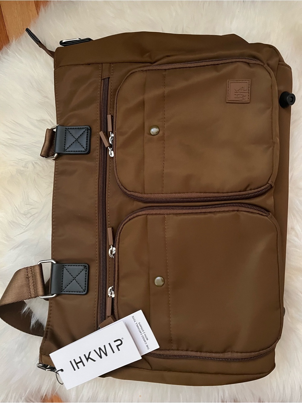 IHKWIP Chocolate Brown Travel / Messenger Bag (Men and Women)